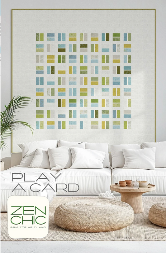 Play a Card – quilt pattern – colorful textile design