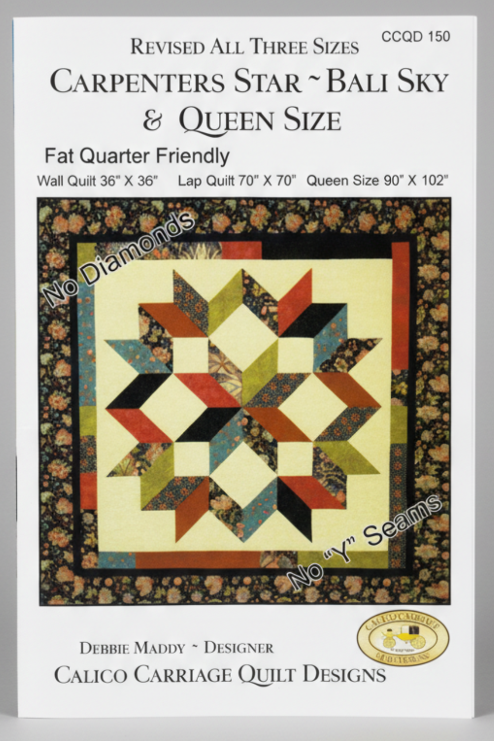 Carpenters Star Bali Sky Revised Quilt Pattern