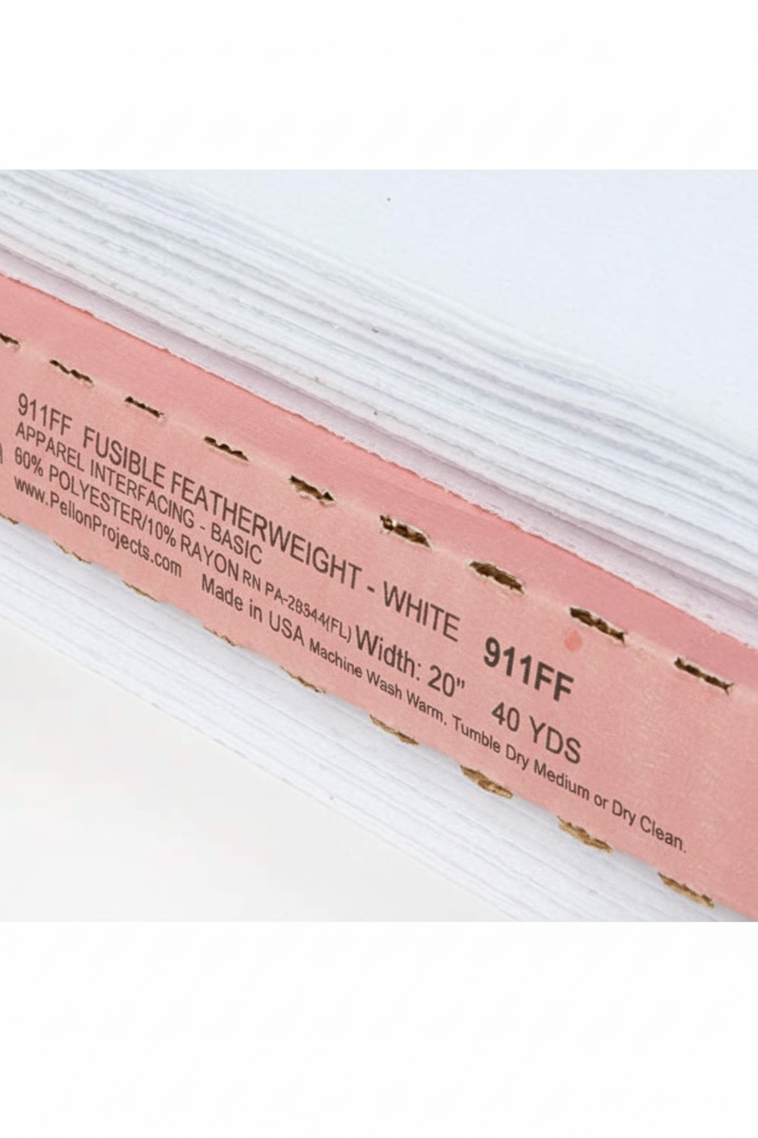 Fusible Feather To Midweight Pellon 20in White