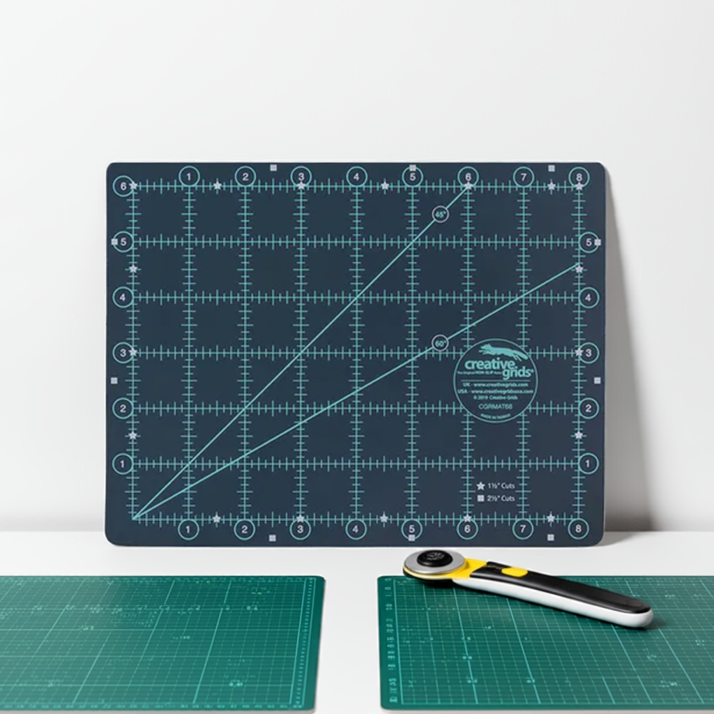 Creative Grids Self-Healing Double-Sided Rotary Cutting Mat – 6in x 8in