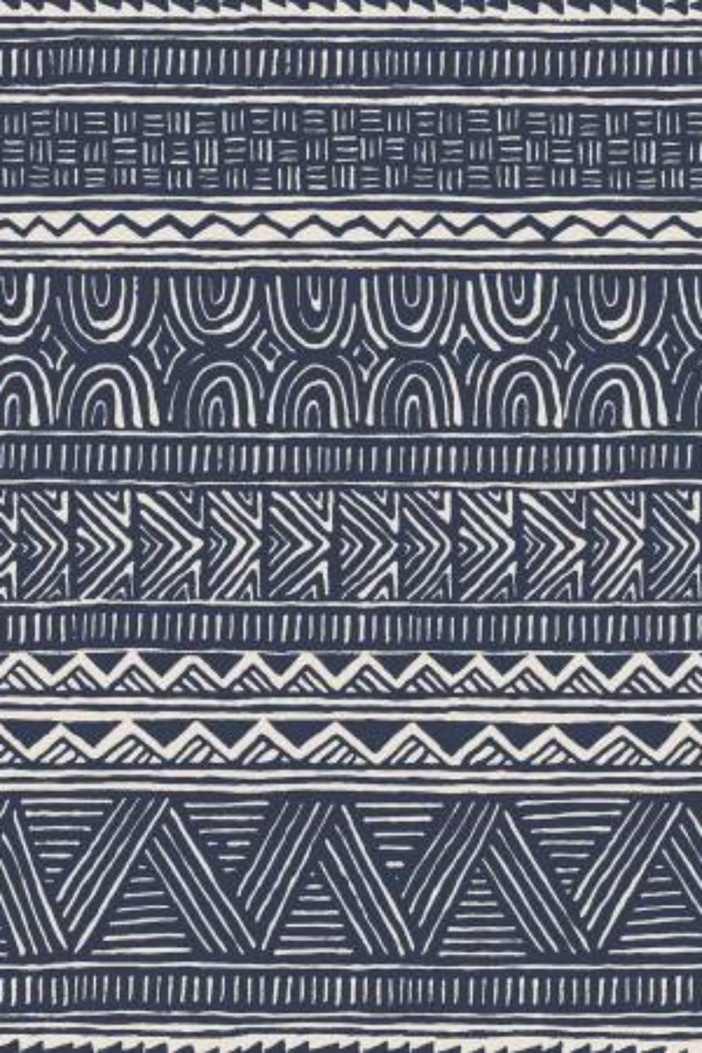 Breezeway by Maywood Studio Collection - Medium Blue Stripe – fabric – colorful textile design