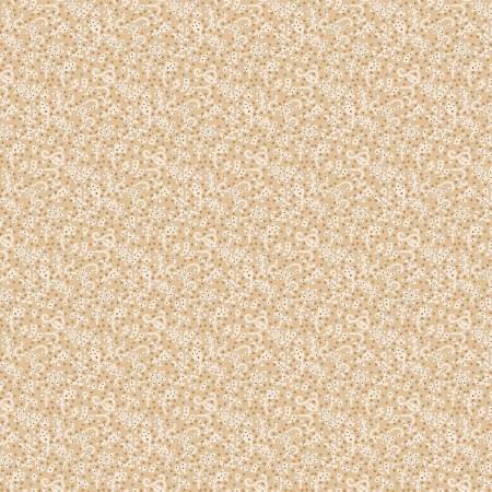 The Fox Homestead by Stacy West, Cream Swirl Floral Texture – fabric – colorful textile design