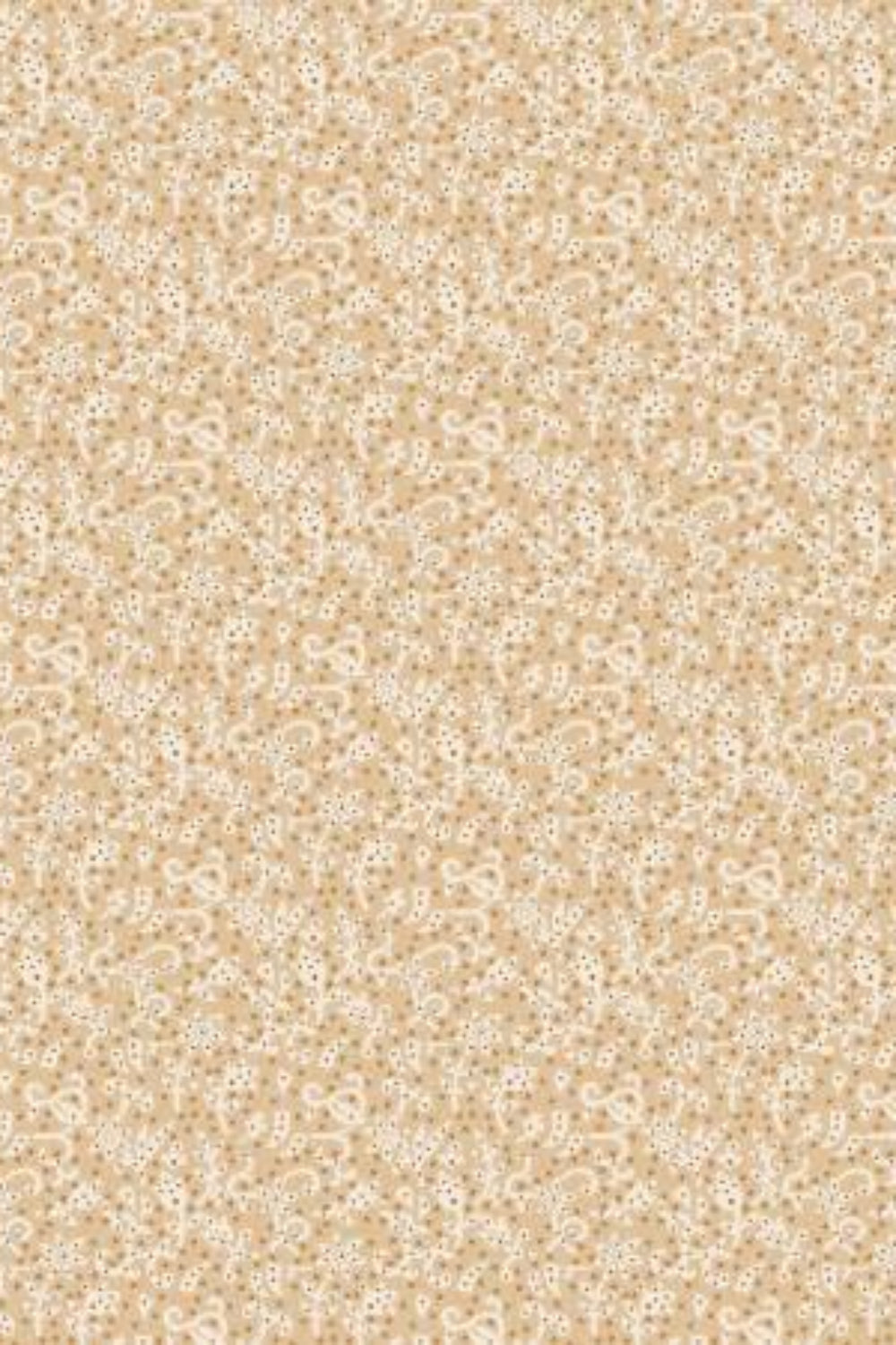 The Fox Homestead by Stacy West, Cream Swirl Floral Texture – fabric – colorful textile design