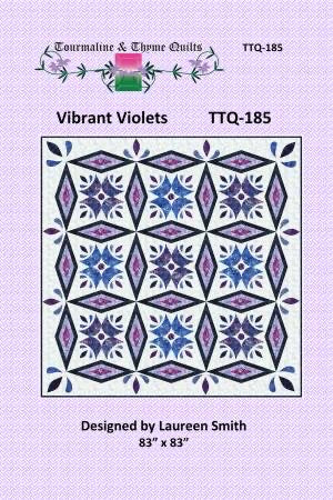 Vibrant Violets – quilt pattern – colorful textile design