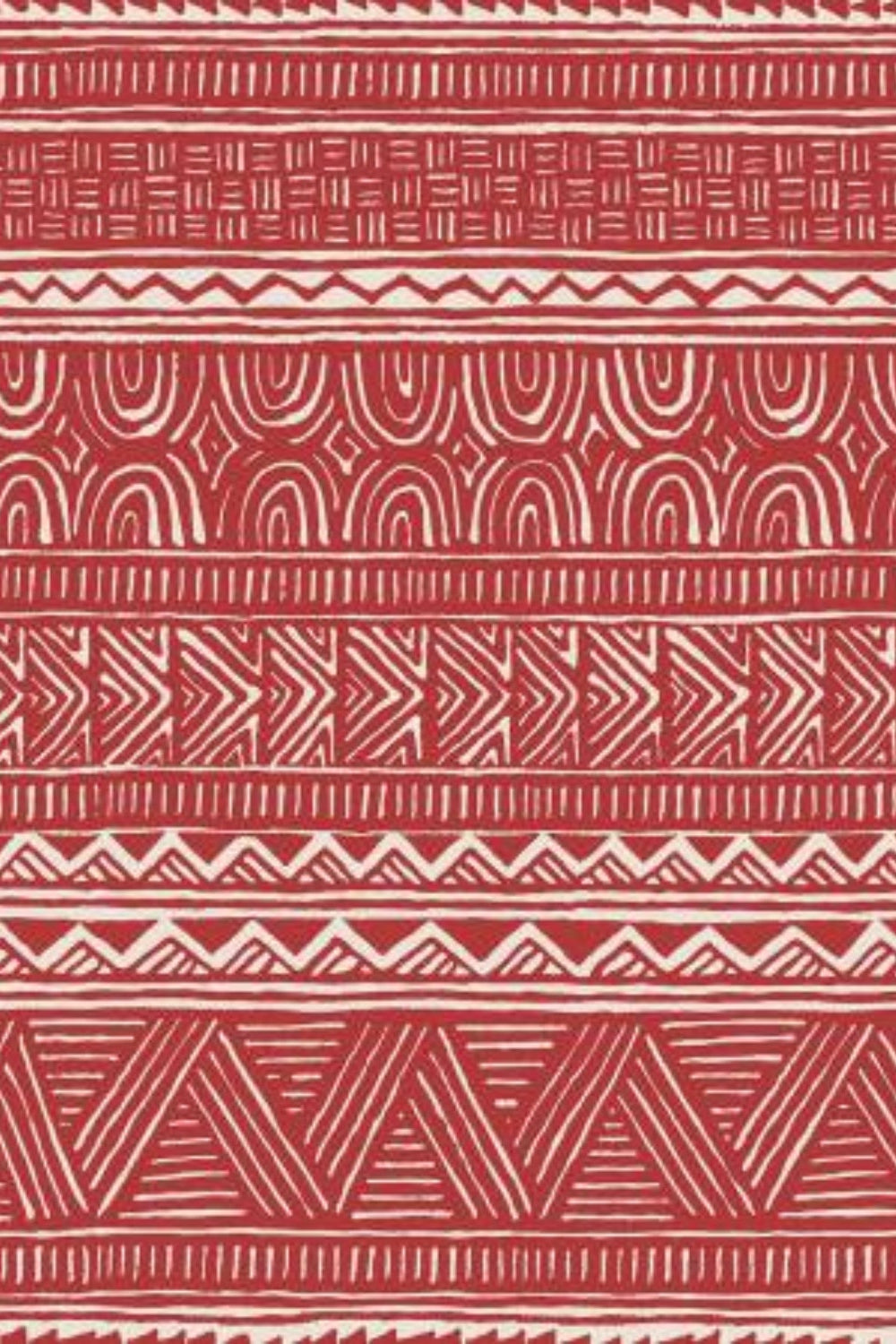 Breezeway by Maywood Studio Collection - Medium Red Stripe – fabric – colorful textile design