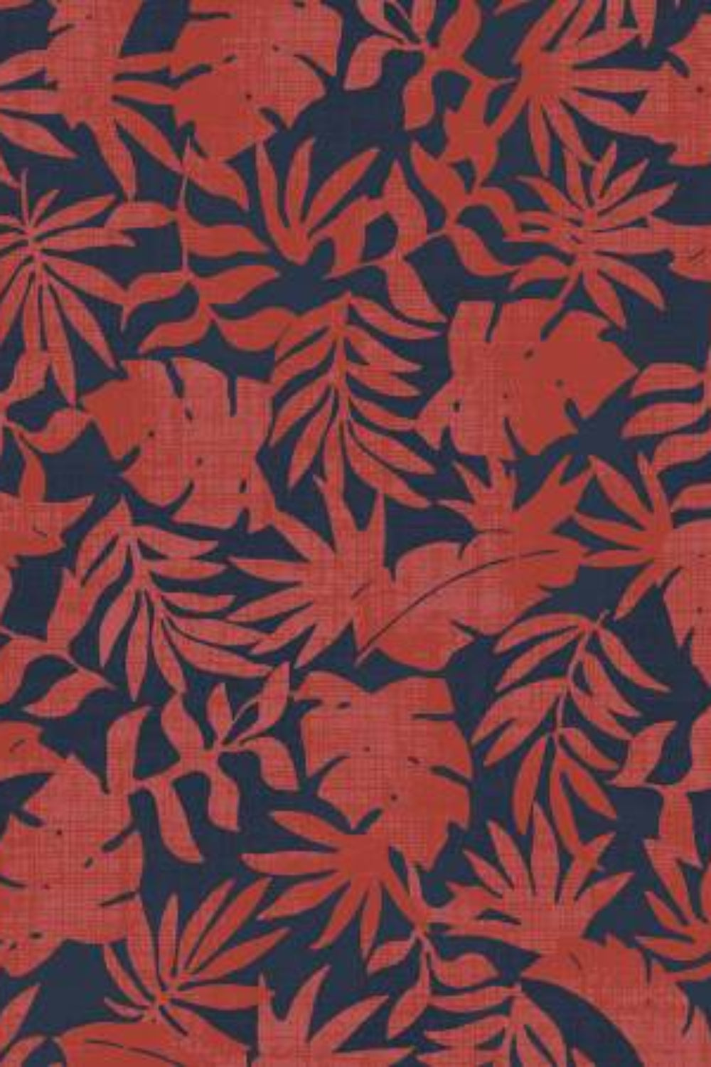 Breezeway by Maywood Studio Collection - Red/Blue Textured Palms – fabric – colorful textile design