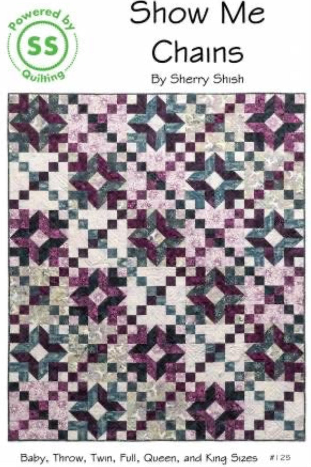 Show Me Chains – quilt pattern – made from baby clothes