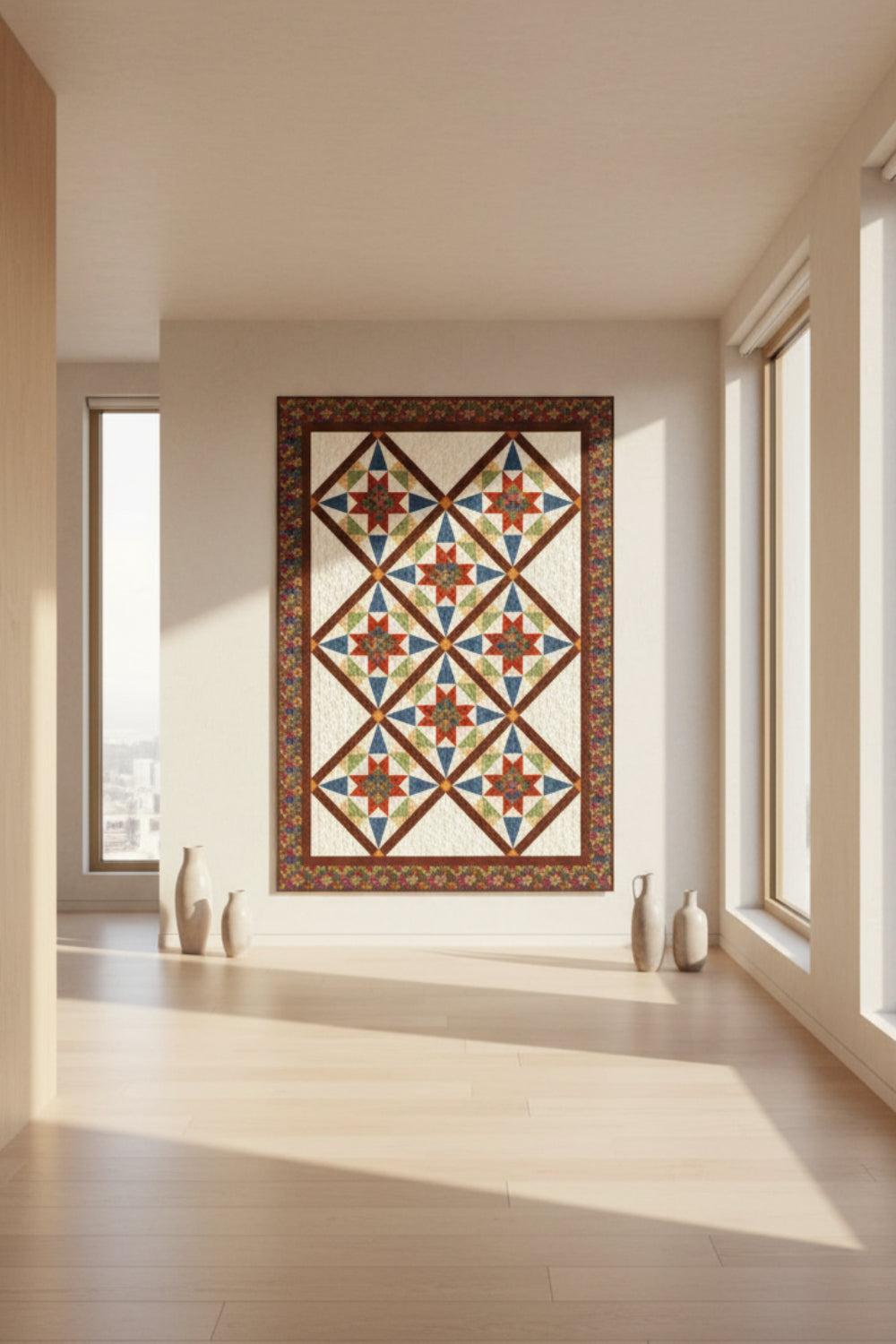 Rusty Glow – quilt pattern – colorful textile design