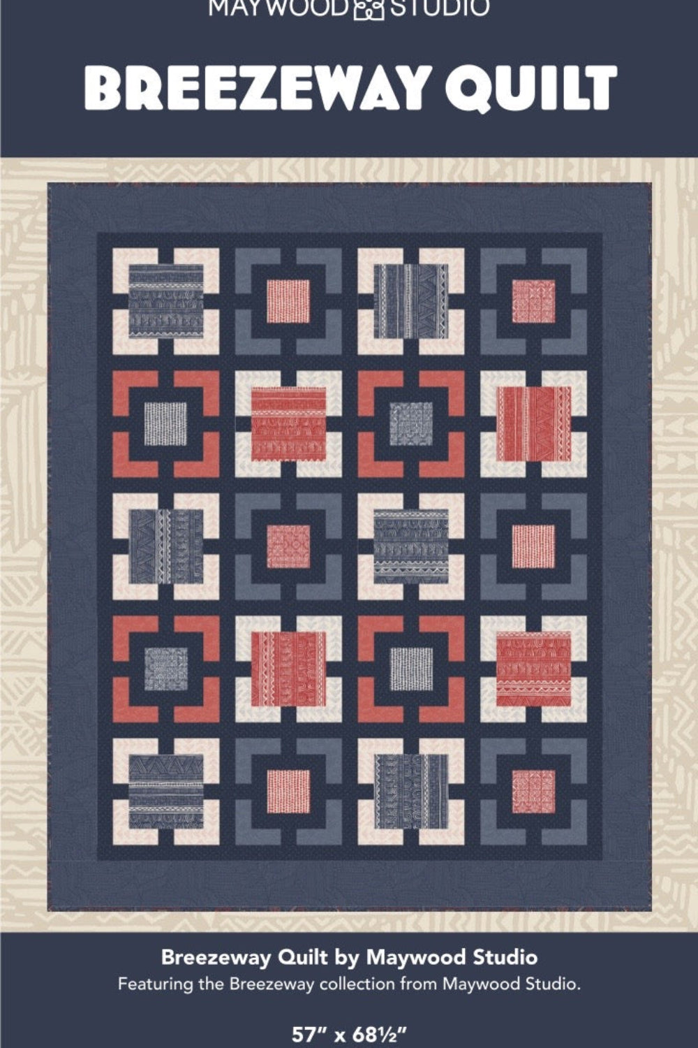 Breezeway Quilt Digital Download – quilt pattern – colorful textile design