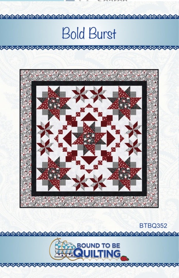 Bold Burst – quilt pattern – colorful textile design
