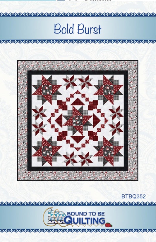 Bold Burst – quilt pattern – colorful textile design