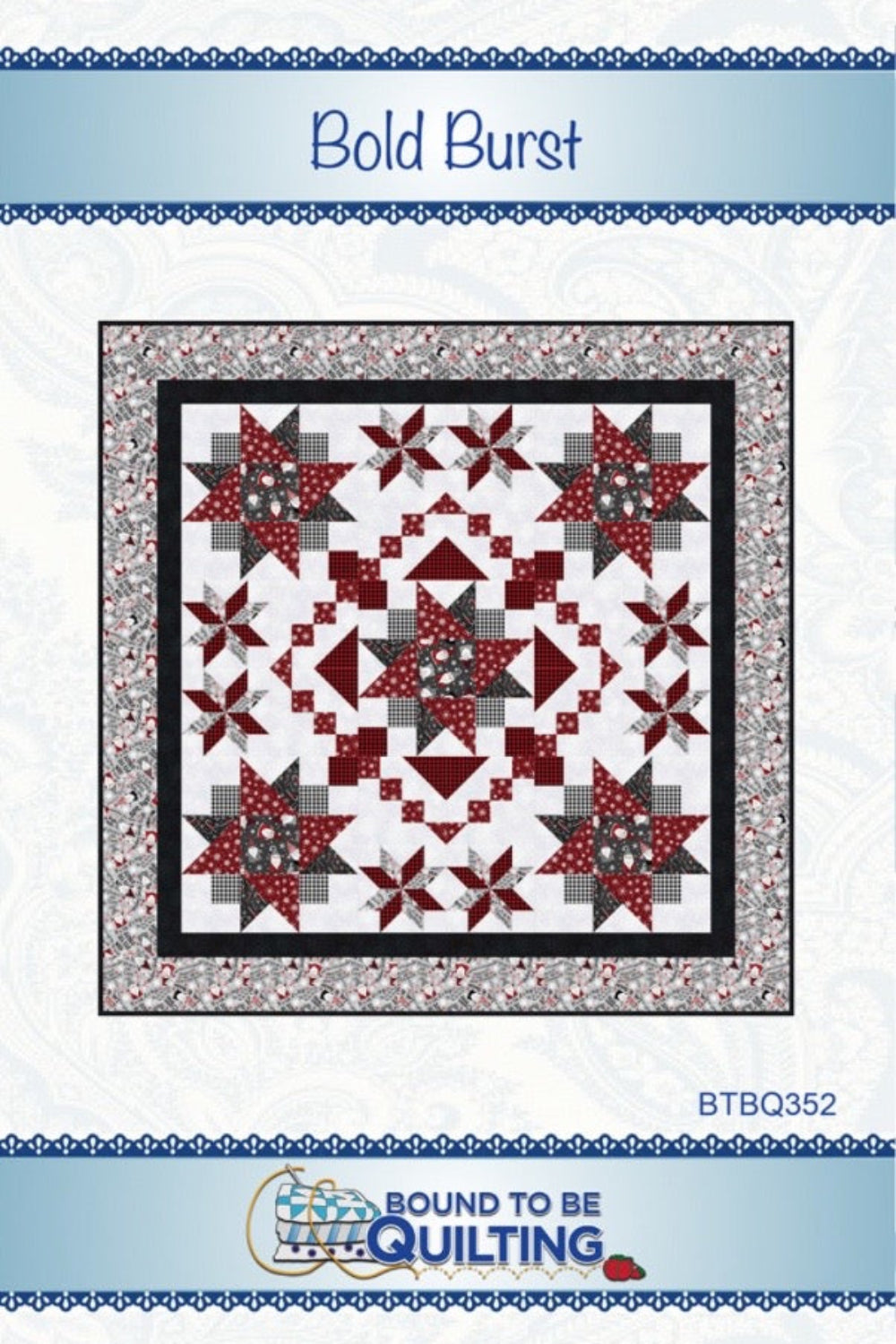 Bold Burst – quilt pattern – colorful textile design