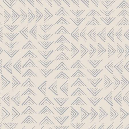 Breezeway by Maywood Studio Collection - Cream/Light Blue Triangles – fabric – colorful textile 