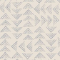 Close-up of Breezeway Cream/Light Blue Triangles fabric by Maywood Studio, showing scattered light blue triangle and chevron motifs on a soft cream background.