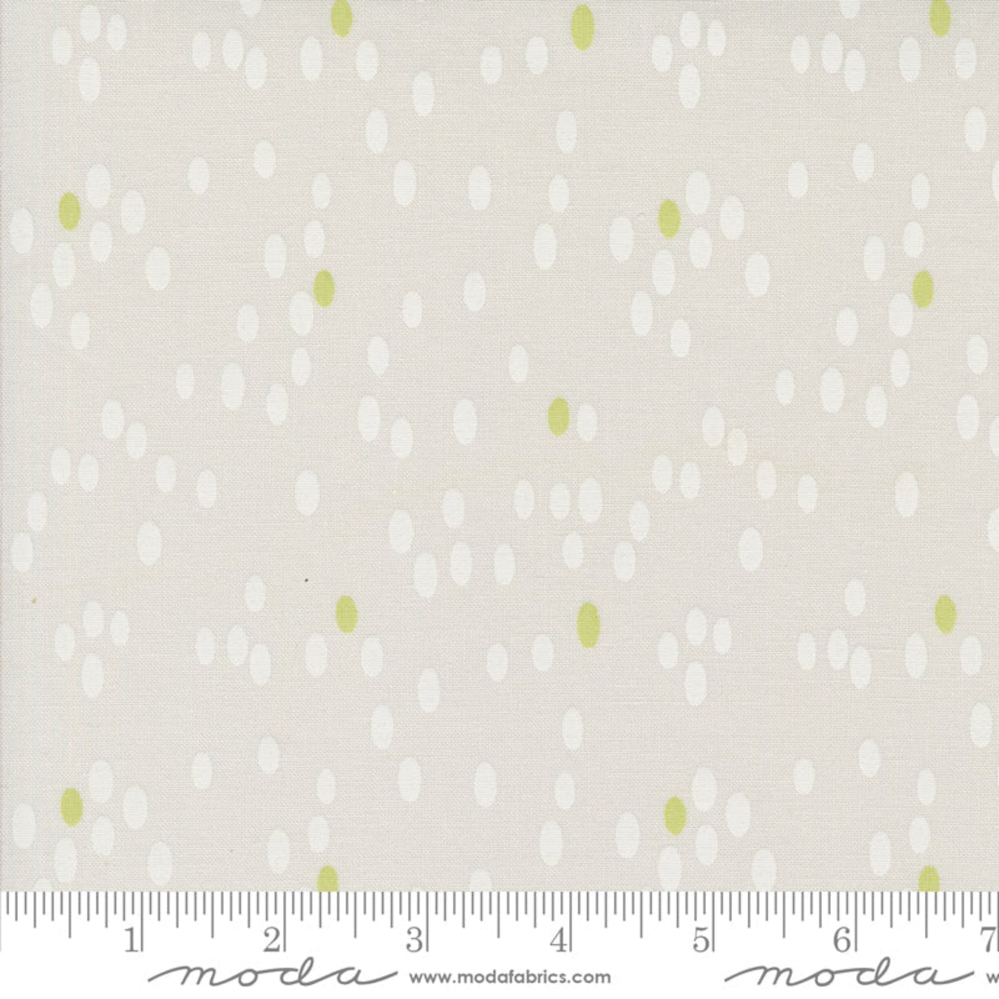 Olive You Dots Fog – fabric – colorful textile design