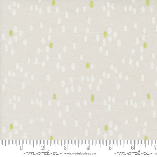 Olive You Dots Fog – fabric – colorful textile design
