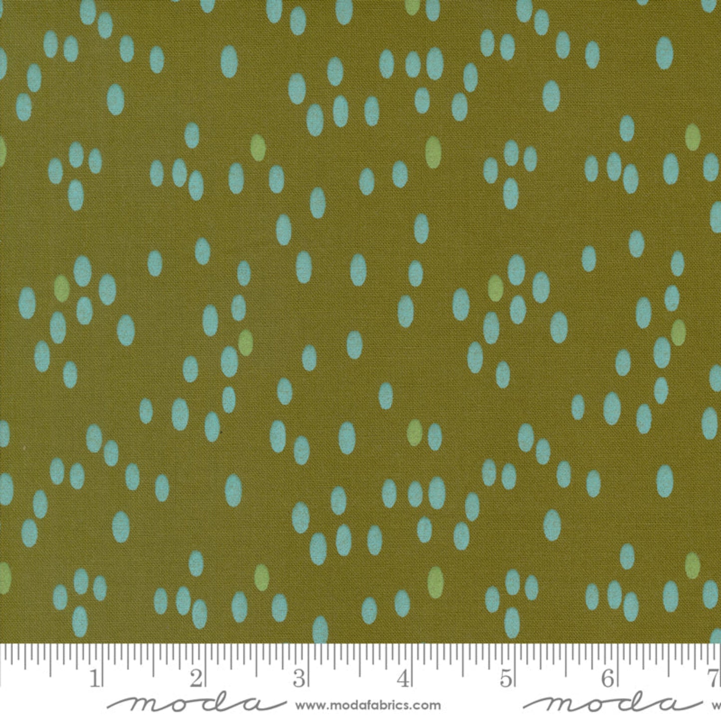 Olive You Dots Olive – fabric – colorful textile design