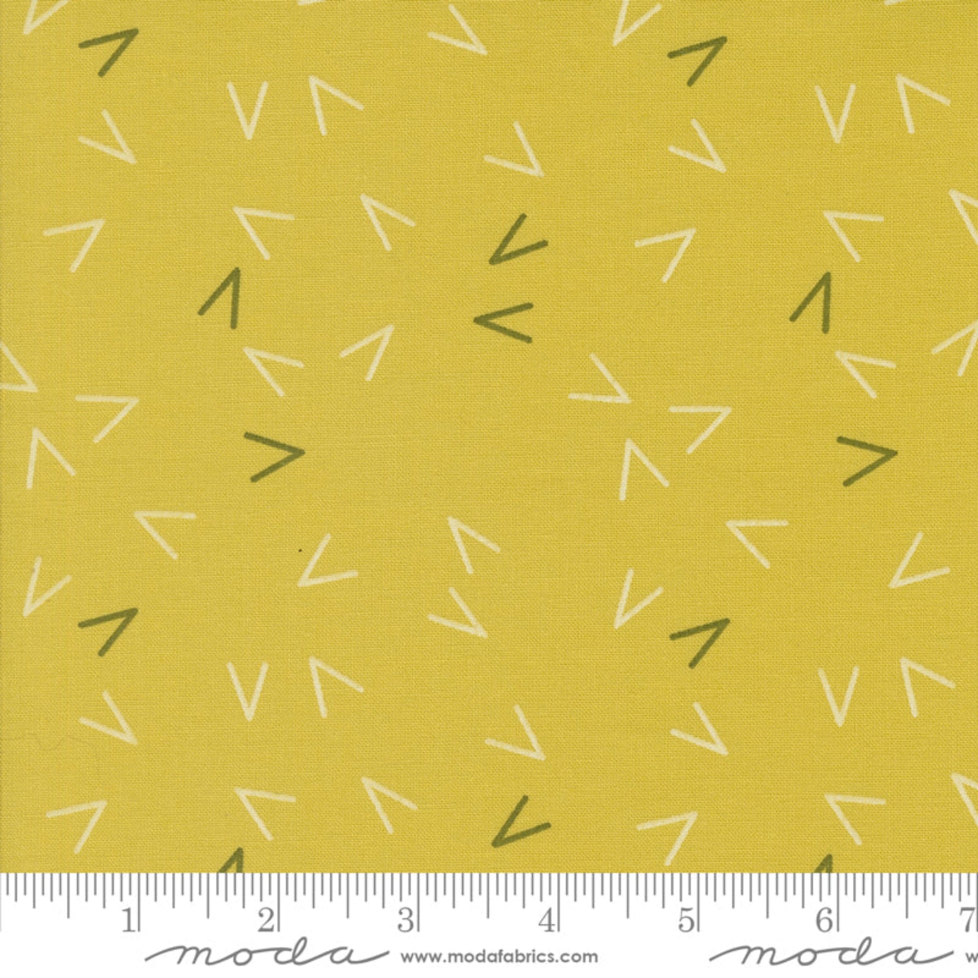 Olive You Arrows Maize – fabric – colorful textile design