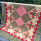 Scarlet’s Medallion Quilt – 68" x 85" Handmade Throw / Twin / Full