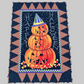 Pumpkin Parade 35" x 49.5" Handmade Halloween Quilt / Wall Hanging