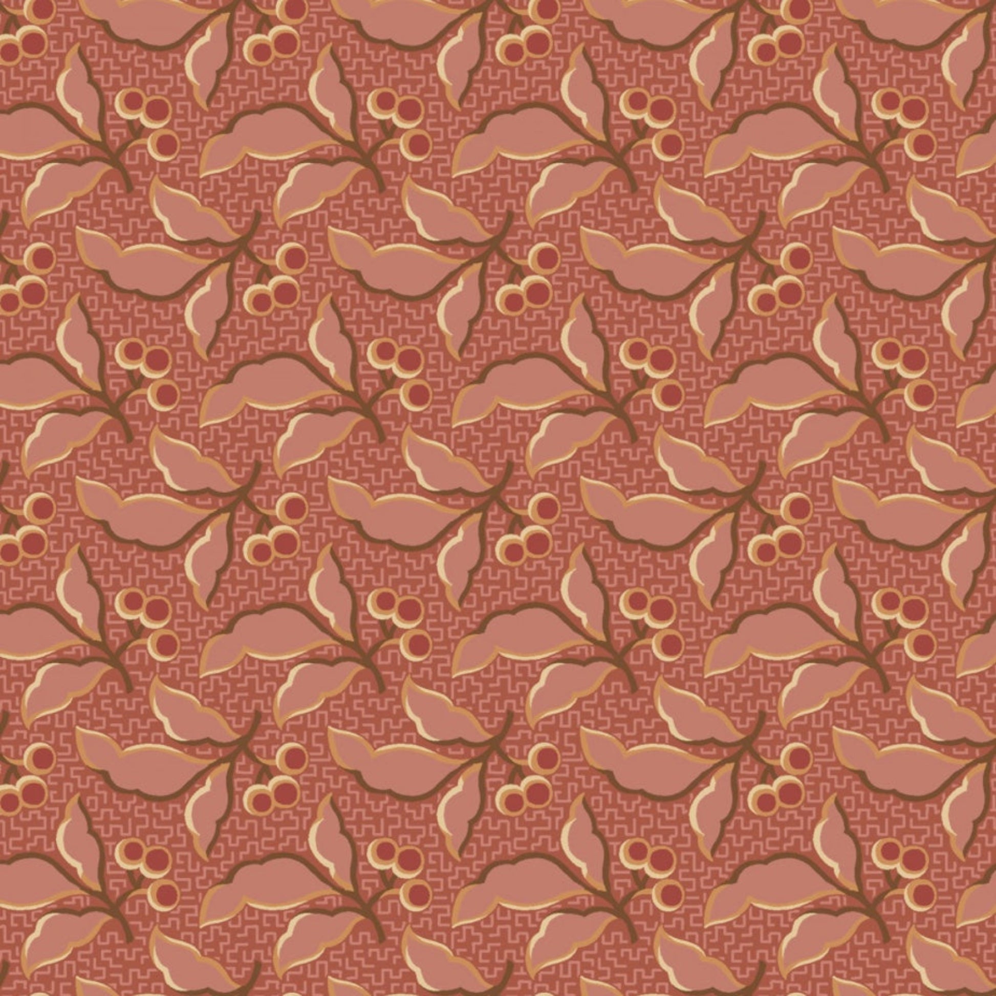 The Fox Homestead by Stacy West, Pink Leaves And Berries