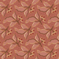 The Fox Homestead quilting cotton by Stacy West for Henry Glass — close-up of terra cotta berry and leaf print with cream and gold botanical motifs on a dusty rose ground with fine maze texture