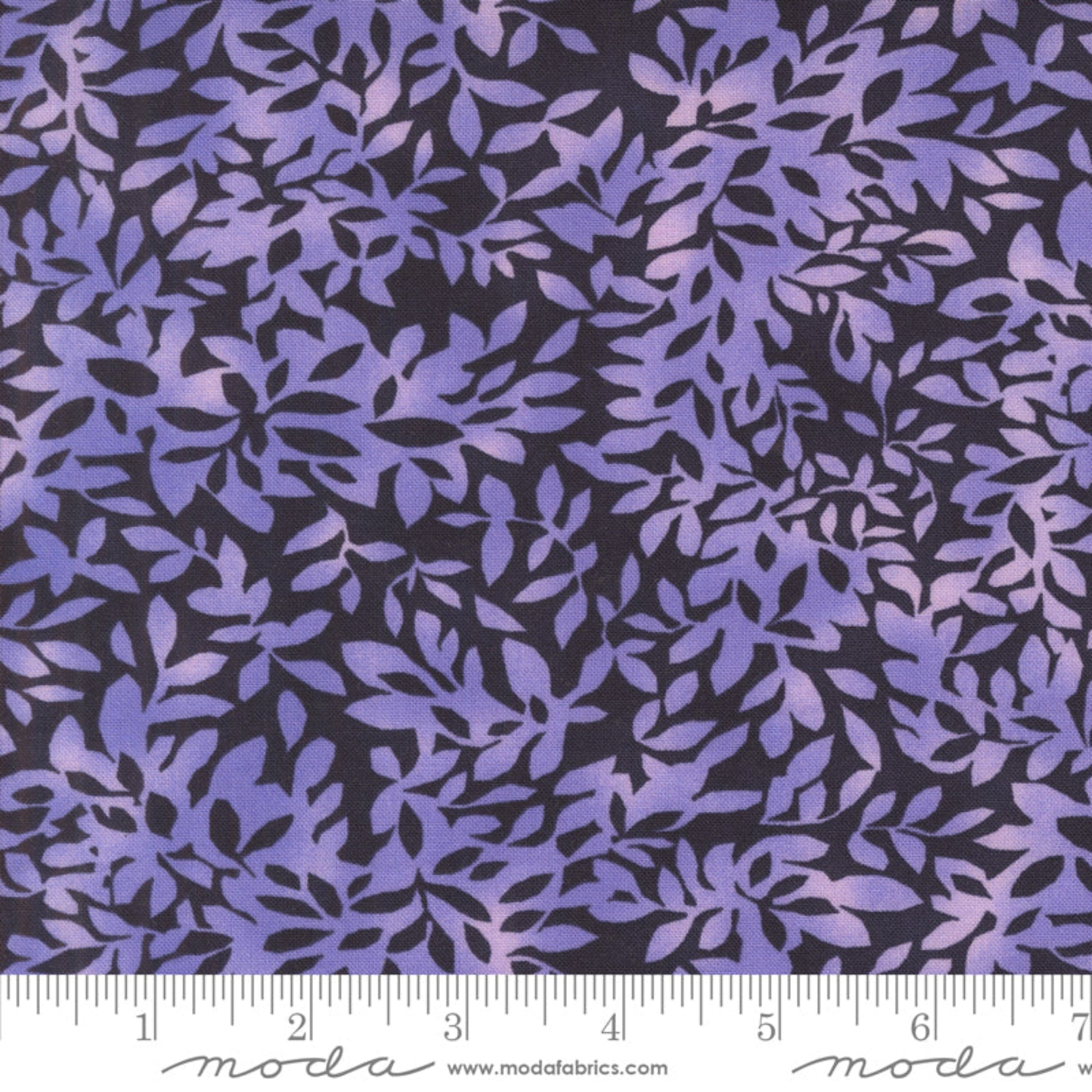 Superbloom Indigo Leafy Blenders by Robin Pickens – fabric – colorful textile design