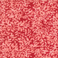 Superbloom Leafy Geranium fabric by Robin Pickens for Moda Fabrics, featuring overlapping coral-pink leafy branches on a rich red ground.