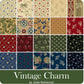 Vintage Charm by Judie Rothermel Collection - Blue Flower Patch - 3/4 yard cut – fabric – floral pattern
