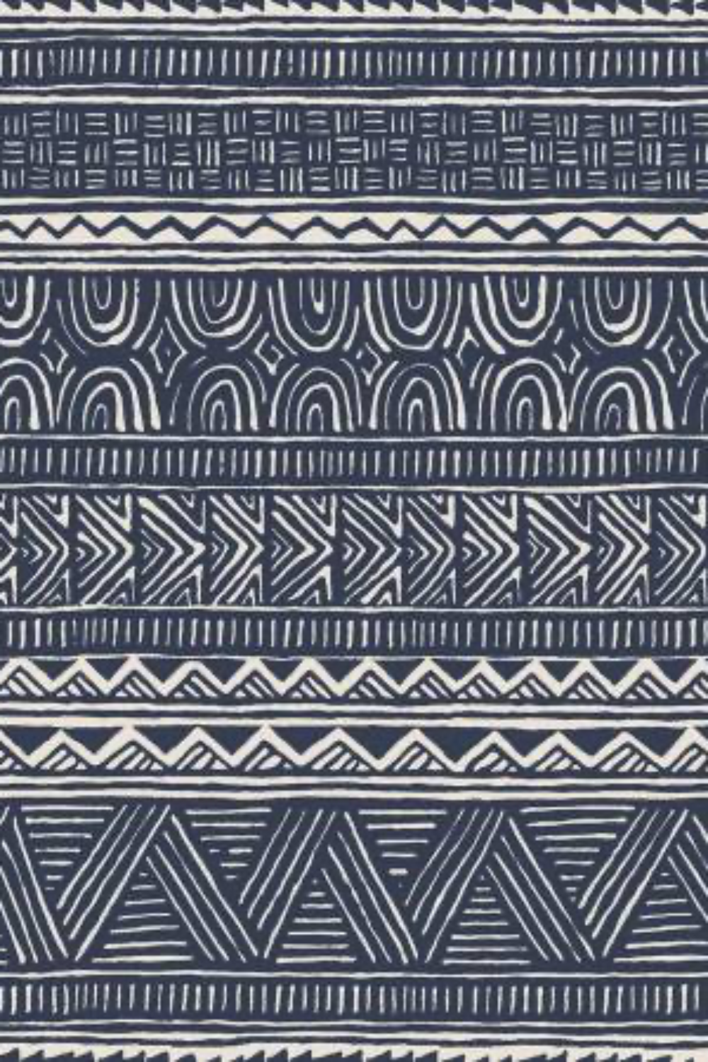Breezeway Medium Blue Stripe Fabric – by Maywood Studio