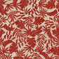Breezeway by Maywood Studio Collection - Red/Cream Textured Palms – fabric – colorful textile design