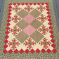 Scarlet’s Medallion – 68" x 85" Handmade Throw / Twin / Full Quilt