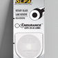 OLFA rotary blade packaging on a gray background