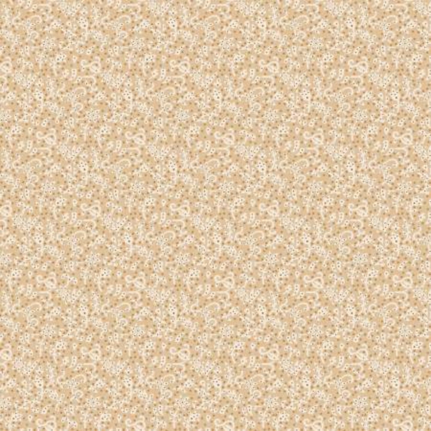 The Fox Homestead by Stacy West, Cream Swirl Floral Texture – fabric – colorful textile design