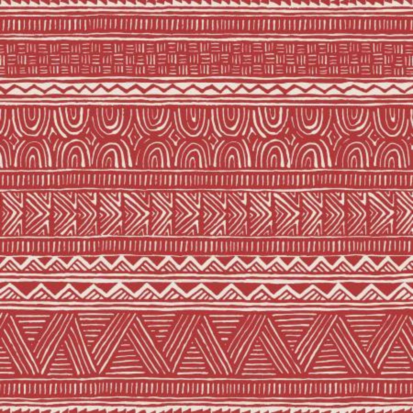 Breezeway by Maywood Studio Collection - Medium Red Stripe – fabric – colorful textile design