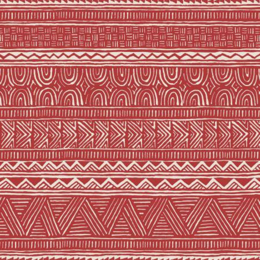 Breezeway by Maywood Studio Collection - Medium Red Stripe – fabric – colorful textile design