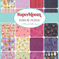 Superbloom, Quilt Kit (Dotty Thatched Cream - light background) – quilt kit – floral pattern