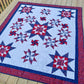 Asteroids Quilt – 72" x 84" Handmade Twin/Full Star Quilt