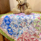 Springtime Table Topper or newborn Baby Quilt – quilts & comforters – made from baby clothes