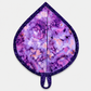 Leaf-Shaped Quilted Hot Pad – Indigo Berry