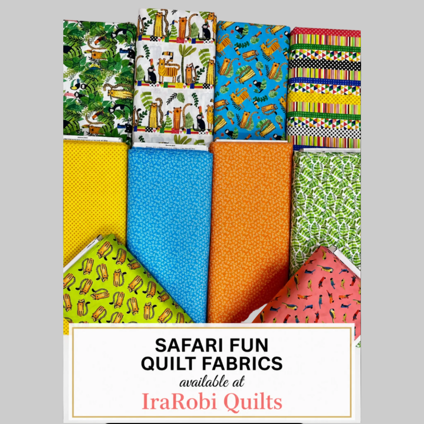 Safari Fun by Terry Runyan for Benartex, Floating Triangles Blue