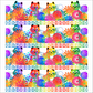 PAWsitivity White Border Stripe Fabric – by Jason Yenter for In The Beginning Fabrics