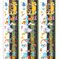 On the Go Multi Border Stripe quilting cotton styled for children's quilting project inspiration