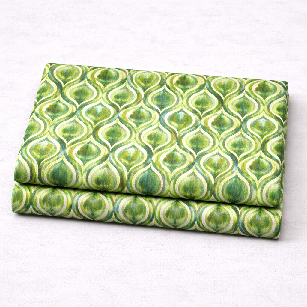 Halcyon II by Jason Yenter for In The Beginning Fabrics, Green Peacock – 3 Yard Cut