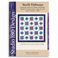 Starlit Pathways quilt pattern DTDD104 by Sarah Furrer for Studio 180 Design — Hunter's Star variation in teal, purple, and red batiks, available in throw, extra long twin, and king sizes — requires Rapid Fire Hunter's Star Large Star and Tucker Trimmer I tools