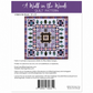 Back of A Walk in the Woods Quilt Pattern by Beverly McCullough for Flamingo Toes — fabric requirements, barcode, and quilt layout detail — 72" × 72" finished size