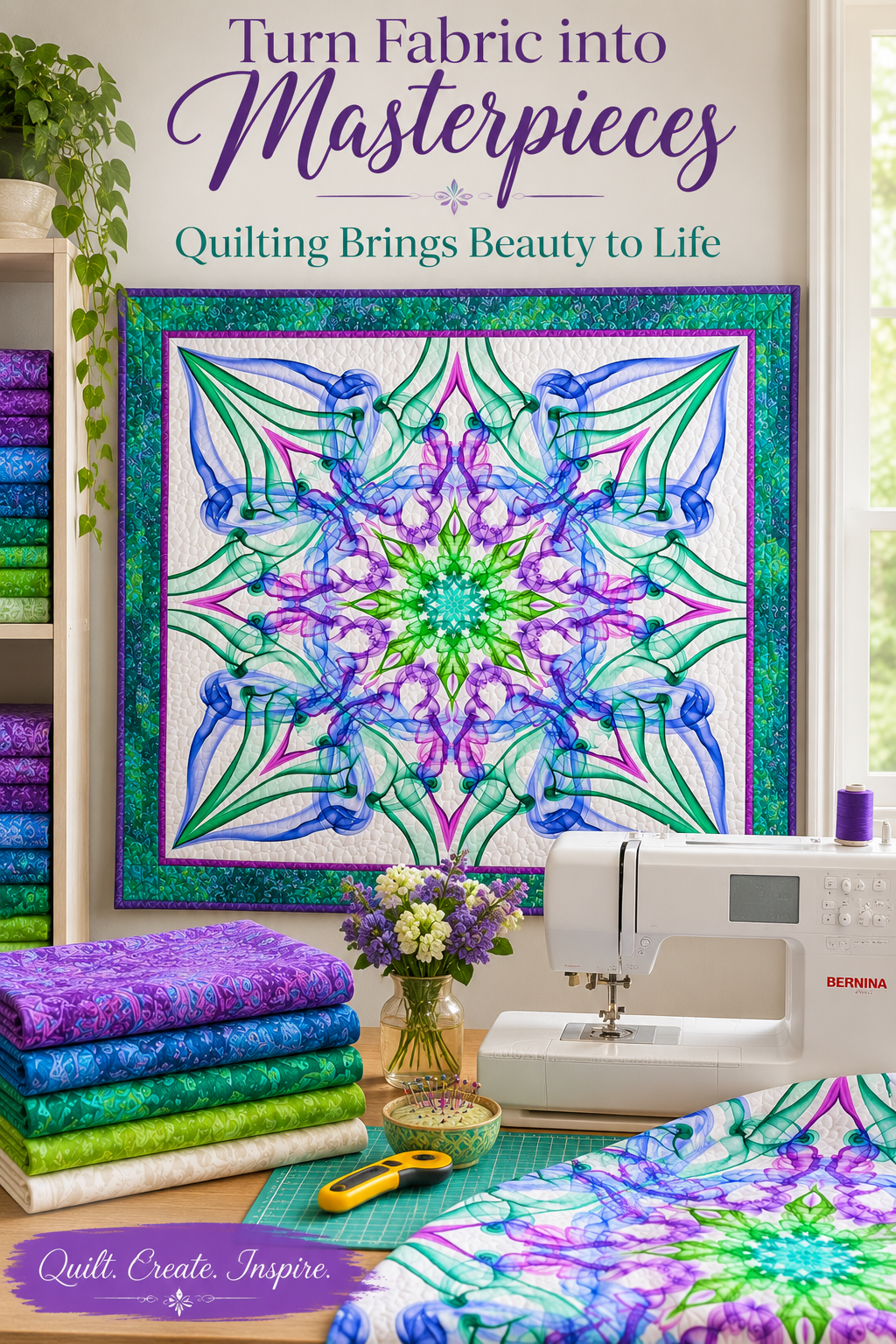 Dream Big Ethereality Dragonfly Quilt Panel by Jeanie Sumrall-Ajero for Hoffman Fabrics