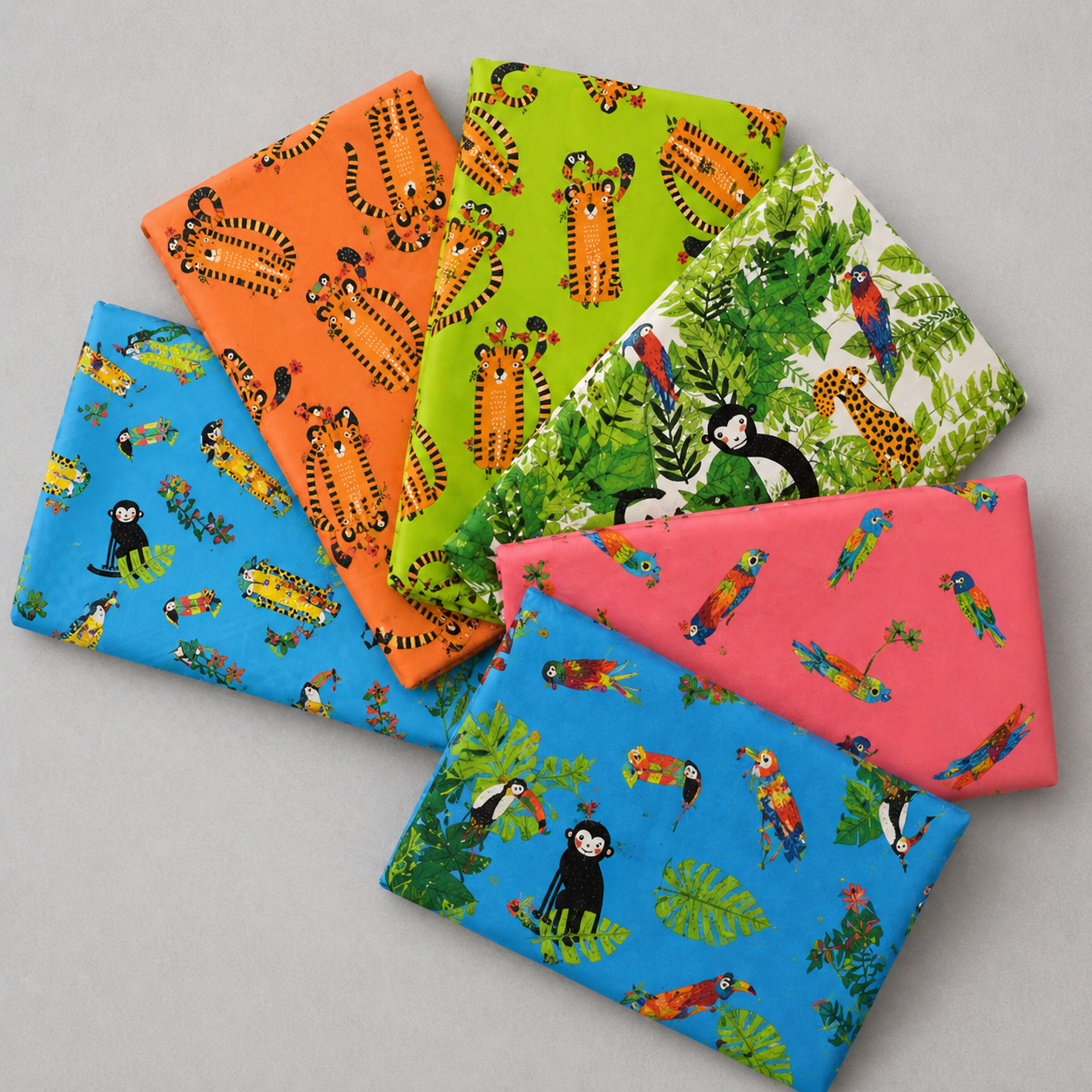 Safari Fun by Terry Runyan for Benartex, Jungle Birds Sorbet