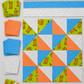 Safari Fun by Terry Runyan for Benartex, Floating Triangles Blue