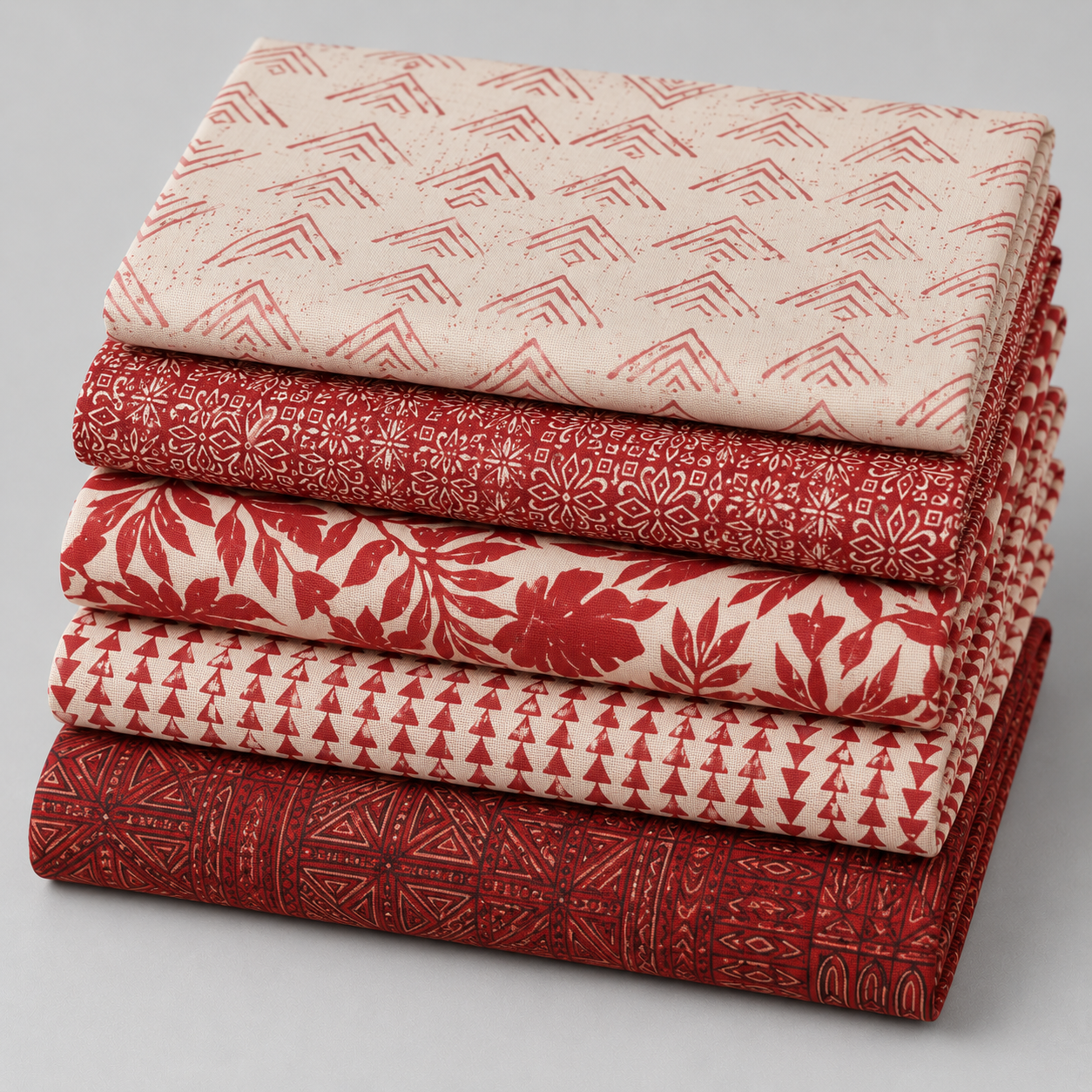 Breezeway by Maywood Studio Collection - Dark Red Mini Palms
